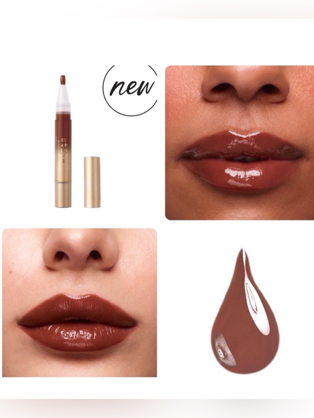 Stila Plumping Lip Glaze in the shade Maple